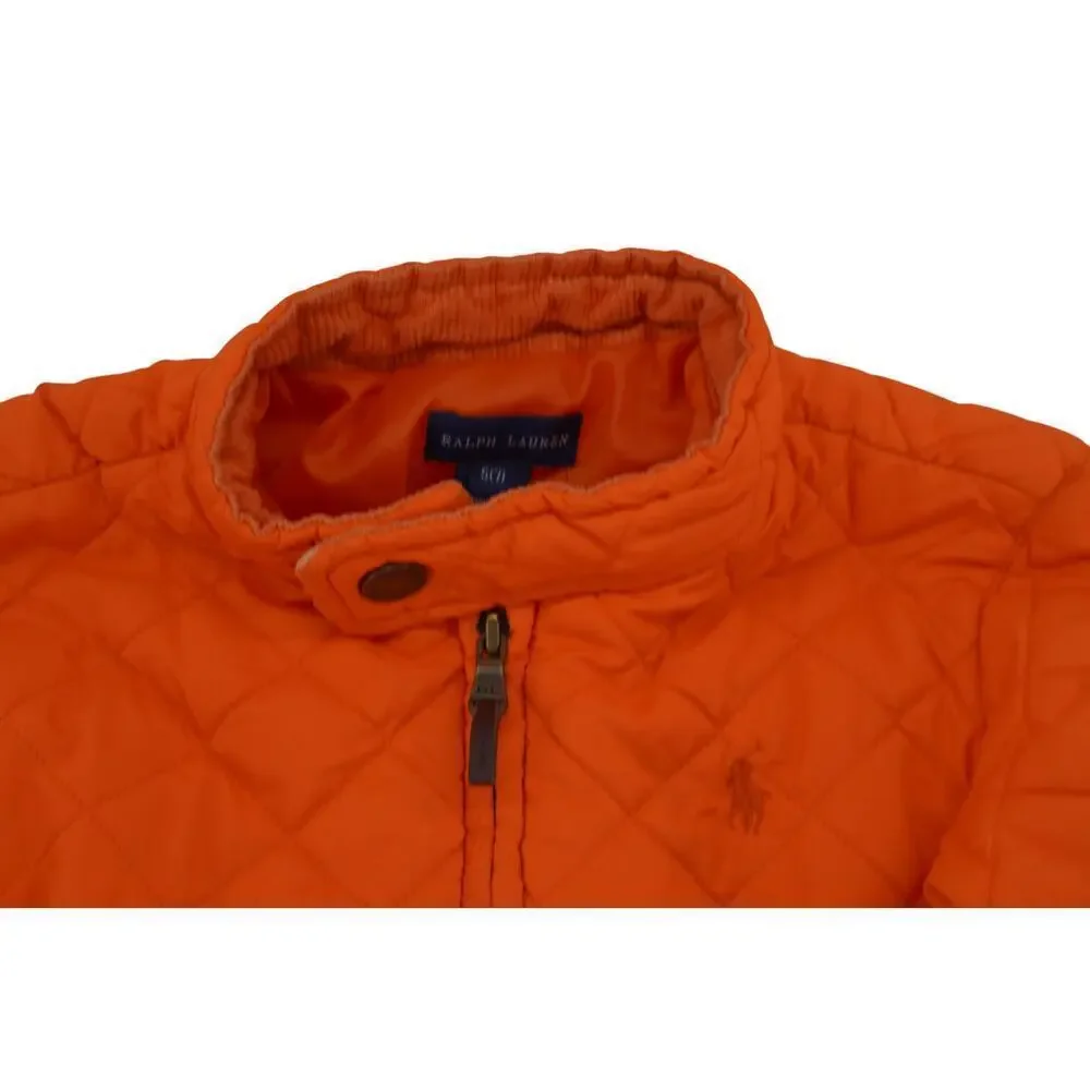 Ralph Lauren Kids Quilted Orange Jacket Size S (7) – Equestrian Riding Style